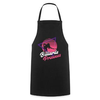 Billiards Pool Player Ball Girl - Cooking Apron - black - Front - AI Model Male 185 dark (185cm)