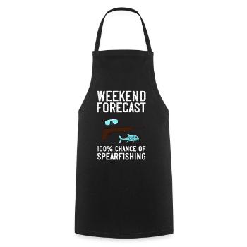 Spearfishing Spear Fishermen Fish Spear Fishermen - Cooking Apron - black - Front - AI Model Male 185 dark (185cm)