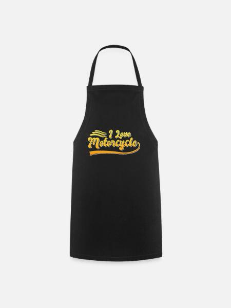 J’adore les motos - Tablier de cuisine - noir