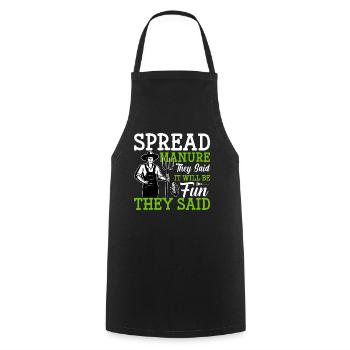 Farmer Tractor Farming Quota for Farmers - Cooking Apron - black - Front - AI Model Male 185 dark (185cm)