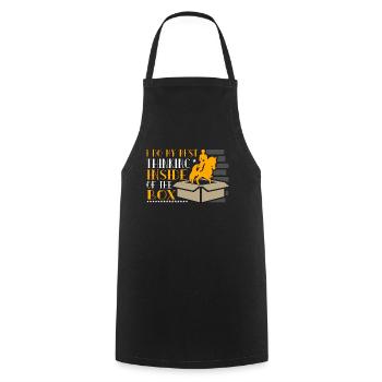 Dressage I Do My Best Thinking Horse Riding Equine - Cooking Apron - black - Front - AI Model Male 185 dark (185cm)