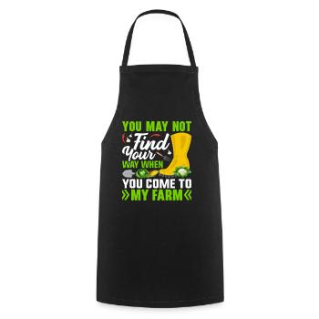 Farmer Tractor Farming Quota for Farmers - Cooking Apron - black - Front - AI Model Male 185 dark (185cm)