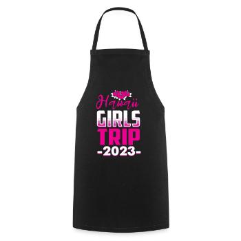 Voyage des filles d’Hawaï 2023 (Garantie du prix le plus bas) - Tablier de cuisine - noir - Devant - AI Model Male 185 dark (185cm)