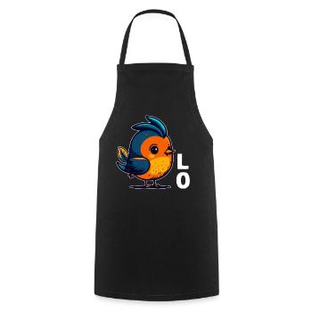 Petite amie, petit ami, homme, partenaire de la Saint-Valentin - Tablier de cuisine - noir - Devant - AI Model Male 185 dark (185cm)