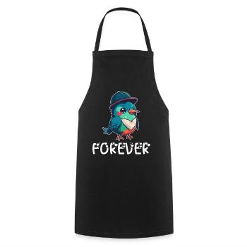 Petite amie, petit ami, homme, partenaire de la Saint-Valentin - Tablier de cuisine - noir - Devant - AI Model Male 185 dark (185cm)