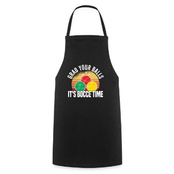Boccia Petanque Boule Boccia Player Lyonnais - Cooking Apron - black - Front - AI Model Male 185 dark (185cm)