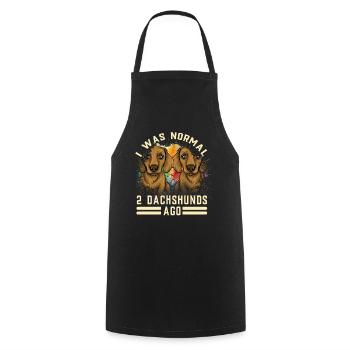 Teckel Cadeau Dixie Viennese Doxie Teckel - Tablier de cuisine - noir - Devant - AI Model Male 185 dark (185cm)