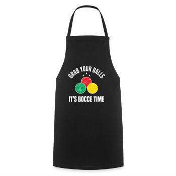 Boccia Petanque Boule Boccia Player Lyonnais - Cooking Apron - black - Front - AI Model Male 185 dark (185cm)