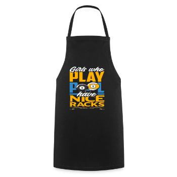 Billiard Girls Word Game Snooker - Cooking Apron - black - Front - AI Model Male 185 dark (185cm)