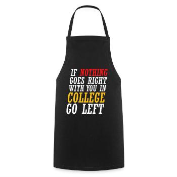 When nothing is going right with you at school - Cooking Apron - black - Front - AI Model Male 185 dark (185cm)