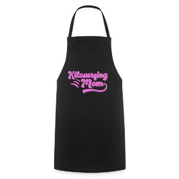 Kite Surfing Mama Gift - Cooking Apron - black - Front - AI Model Male 185 dark (185cm)