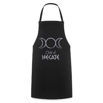 Child of Hecate – Percy Jackson inspired design - Cooking Apron - black - Front - AI Model Male 185 dark (185cm)