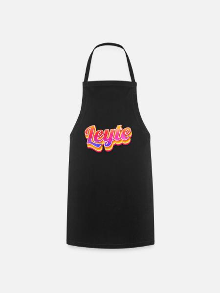 Vintage Philippines Holiday Asia Leyte - Tablier de cuisine - noir