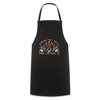 Bareback Riding When They Say You Wild West Rodeo - Cooking Apron - black - Front - AI Model Male 185 dark (185cm)