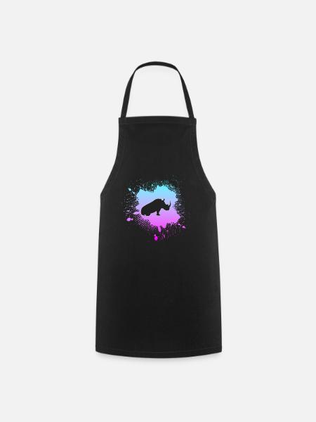 Rhinocéros - Tablier de cuisine - noir