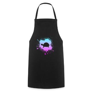 Turtle - Cooking Apron - black - Front - AI Model Male 185 dark (185cm)