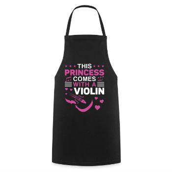 Violoniste Violoniste Fille This - Tablier de cuisine - noir - Devant - AI Model Male 185 dark (185cm)