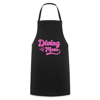 Diving Mama Gift - Cooking Apron - black - Front - AI Model Male 185 dark (185cm)