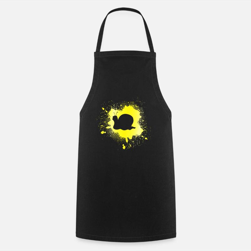 Escargot - Tablier de cuisine - noir