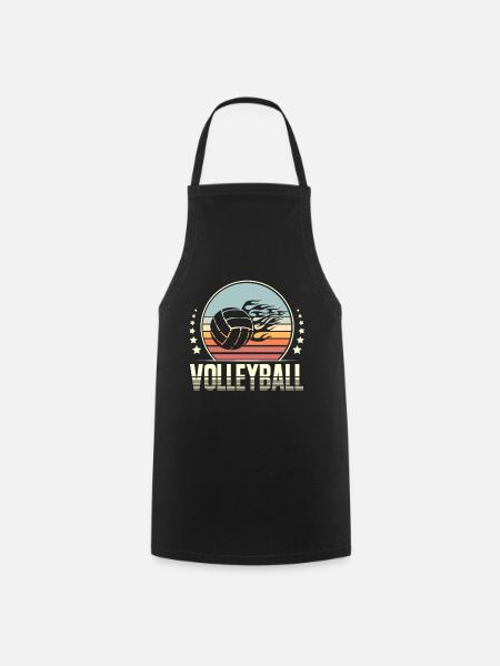 Volleyball - Kochschürze - Schwarz