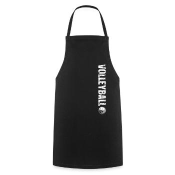 Volleyball - Kochschürze - Schwarz - Vorne - AI Model Male 185 dark (185cm)
