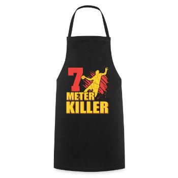 Équipe de handball, club, entraîneur, entraîneur, joueur - Tablier de cuisine - noir - Devant - AI Model Male 185 dark (185cm)