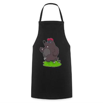 Mole Jogger Jogging Sports - Cooking Apron - black - Front - AI Model Male 185 dark (185cm)