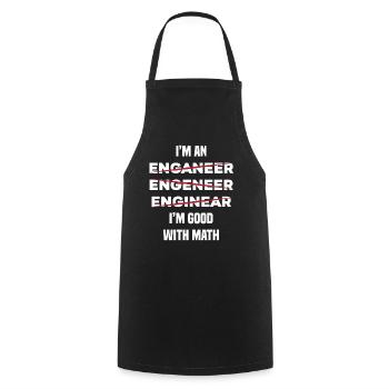 Engineer - Cooking Apron - black - Front - AI Model Male 185 dark (185cm)
