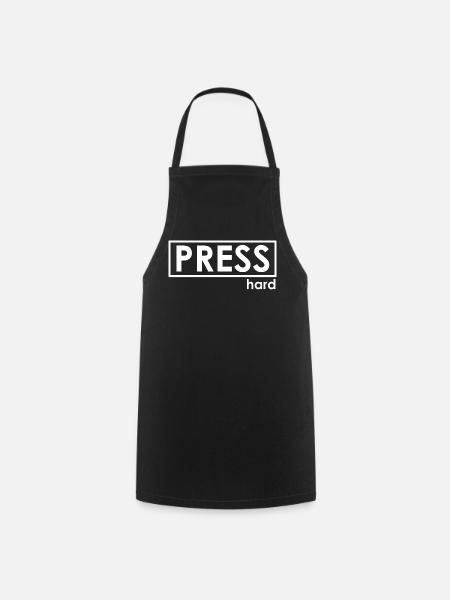 PRESS hard - Kochschürze - Schwarz