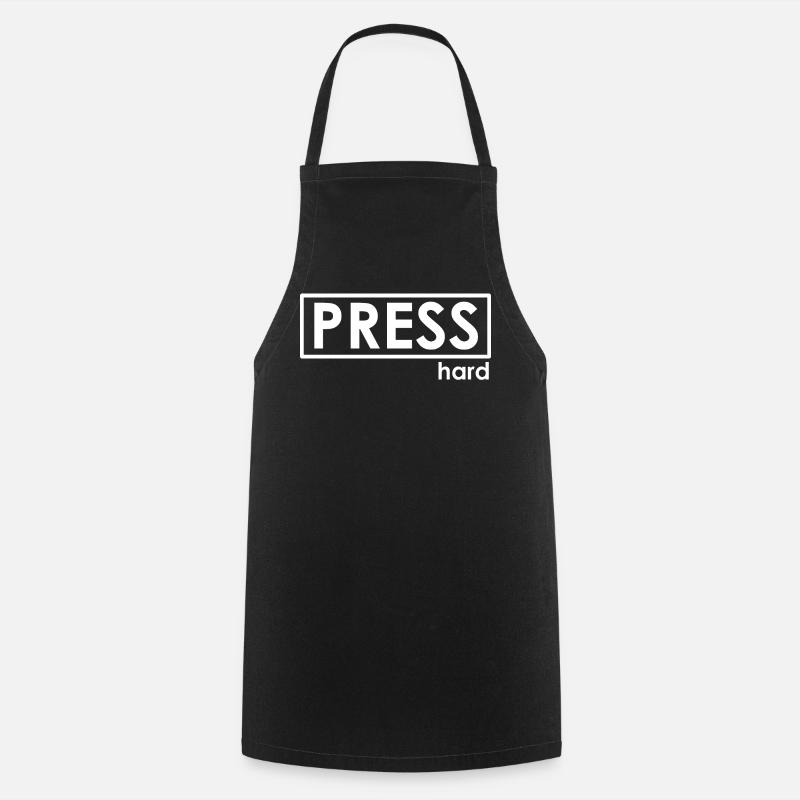 PRESS hard - Kochschürze - Schwarz