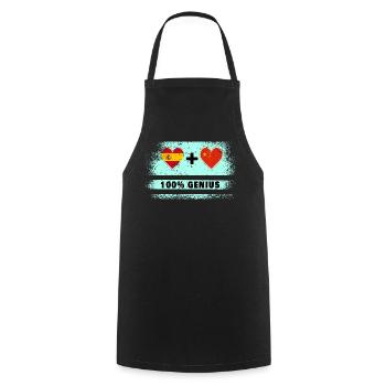 L’Espagne et la Chine font preuve de génie à 100% - Tablier de cuisine - noir - Devant - AI Model Male 185 dark (185cm)