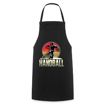 Handball Handballer - Kochschürze - Schwarz - Vorne - AI Model Male 185 dark (185cm)