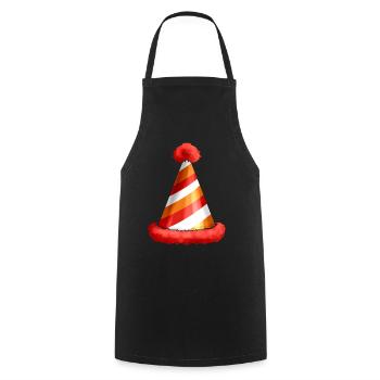 Cone Hat Party Hat for Carnival, Birthday Or New - Kochschürze - Schwarz - Vorne - AI Model Male 185 dark (185cm)