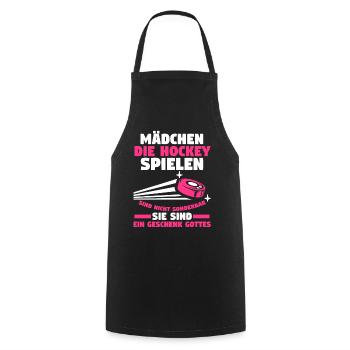 Eishockey Hockeyspieler Hockey - Kochschürze - Schwarz - Vorne - AI Model Male 185 dark (185cm)