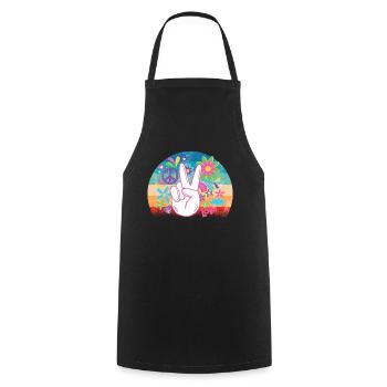 Hippy - Cooking Apron - black - Front - AI Model Male 185 dark (185cm)