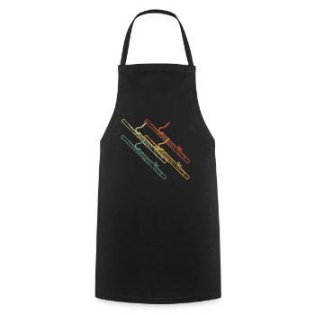 Bassoon Bassoon Bassoon Player Bassoonist - Cooking Apron - black - Front - AI Model Male 185 dark (185cm)
