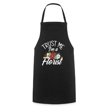 Florist Florists Funny saying - Cooking Apron - black - Front - AI Model Male 185 dark (185cm)
