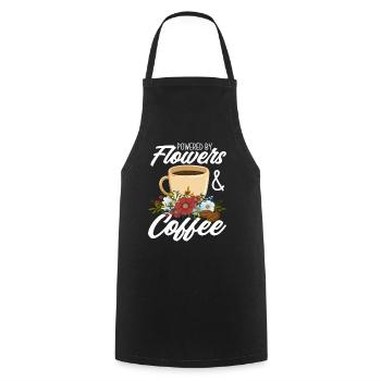 Fleur Café Fleuriste Fleuriste Fleuriste - Tablier de cuisine - noir - Devant - AI Model Male 185 dark (185cm)