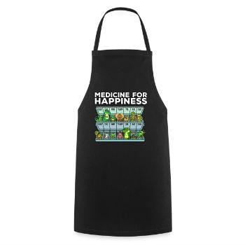 Medicine for Happiness Reptile Wildlife Animal Rescuer - Cooking Apron - black - Front - AI Model Male 185 dark (185cm)