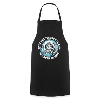 sailor vintage 2006 birthday sailboat funny - Cooking Apron - black - Front - AI Model Male 185 dark (185cm)
