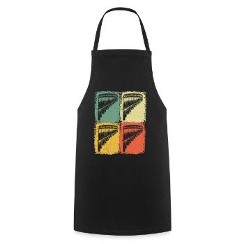 Panflute Panflute player Panflutist - Cooking Apron - black - Front - AI Model Male 185 dark (185cm)