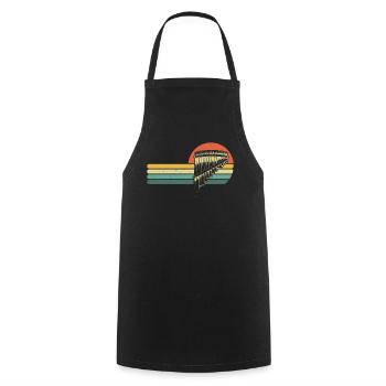 Panflute Panflute player Panflutist - Cooking Apron - black - Front - AI Model Male 185 dark (185cm)