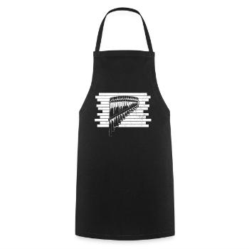 Panflute Panflute player Panflutist - Cooking Apron - black - Front - AI Model Male 185 dark (185cm)