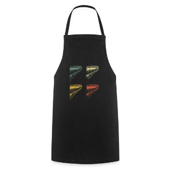 Panflute Panflute player Panflutist - Cooking Apron - black - Front - AI Model Male 185 dark (185cm)