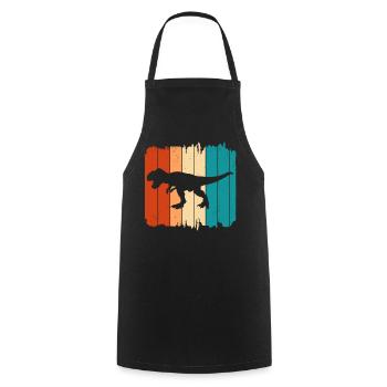 T-Rex - Tablier de cuisine - noir - Devant - AI Model Male 185 dark (185cm)