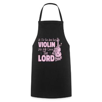 Violoniste Violoniste Jesus Faith - Tablier de cuisine - noir - Devant - AI Model Male 185 dark (185cm)