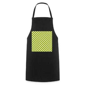 Modèle de texture de fond vert Personnaliser - Tablier de cuisine - noir - Devant - AI Model Male 185 dark (185cm)