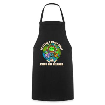 Robotics Building A World Robot Robotics Engineer - Cooking Apron - black - Front - AI Model Male 185 dark (185cm)