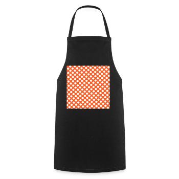 Dots Background Texture Template Personalize - Cooking Apron - black - Front - AI Model Male 185 dark (185cm)