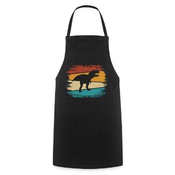 T-Rex - Tablier de cuisine - noir - Devant - AI Model Male 185 dark (185cm)